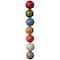 12 Pack: Multicolor Ceramic Round Beads, 24mm by Bead Landing™